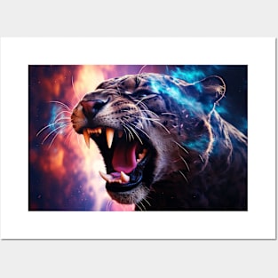 Panther Animal Bird Majestic Wilderness Surrealist Posters and Art